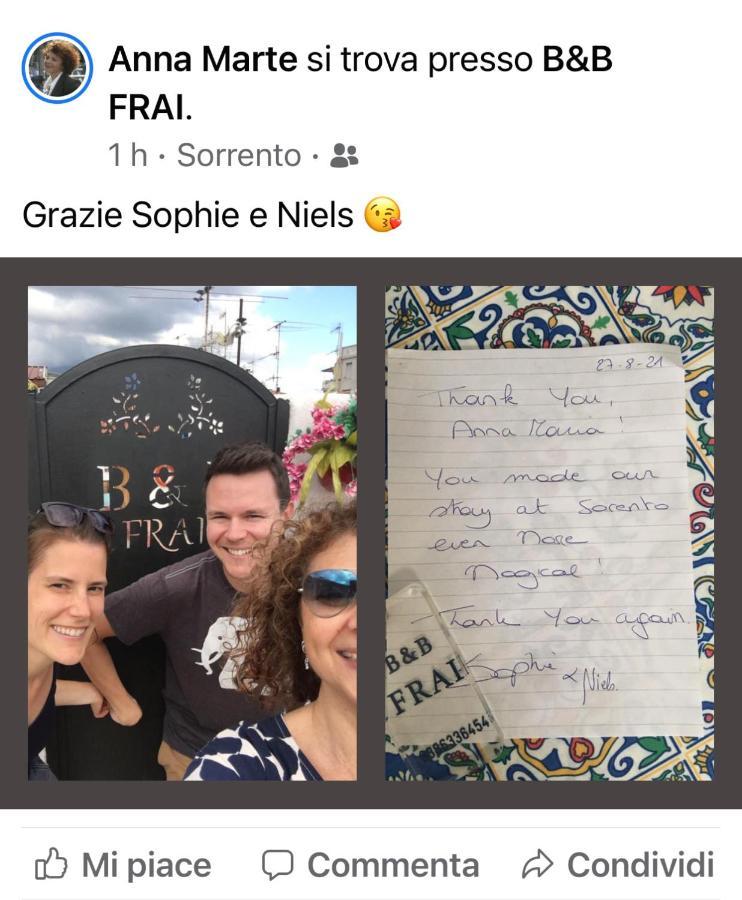 B&B Frai Sorrento Buitenkant foto